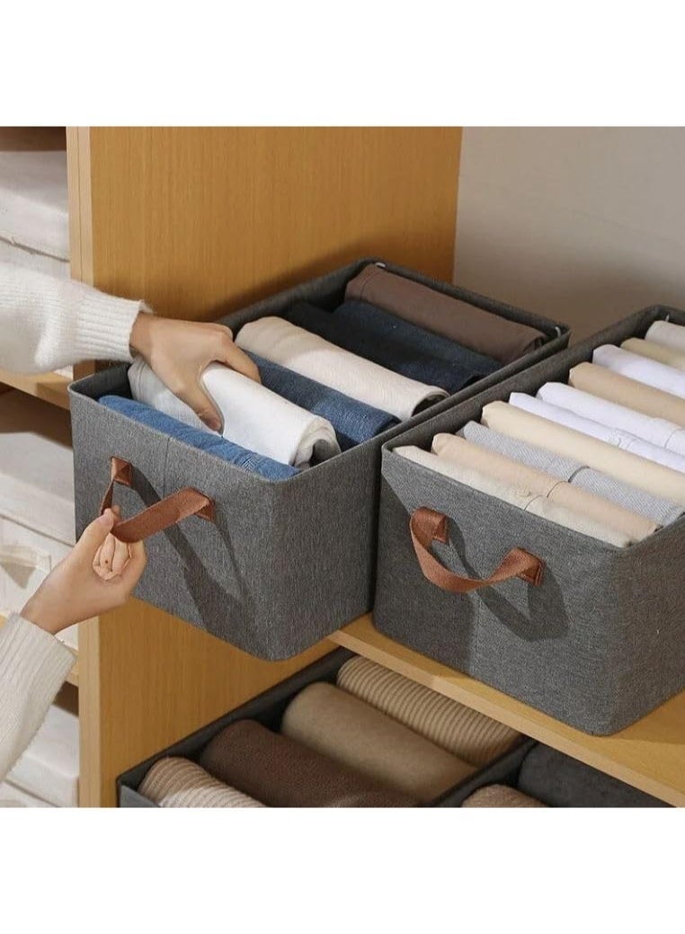 Foldable storage box for organizing clothes, towels, and linens - Image 5